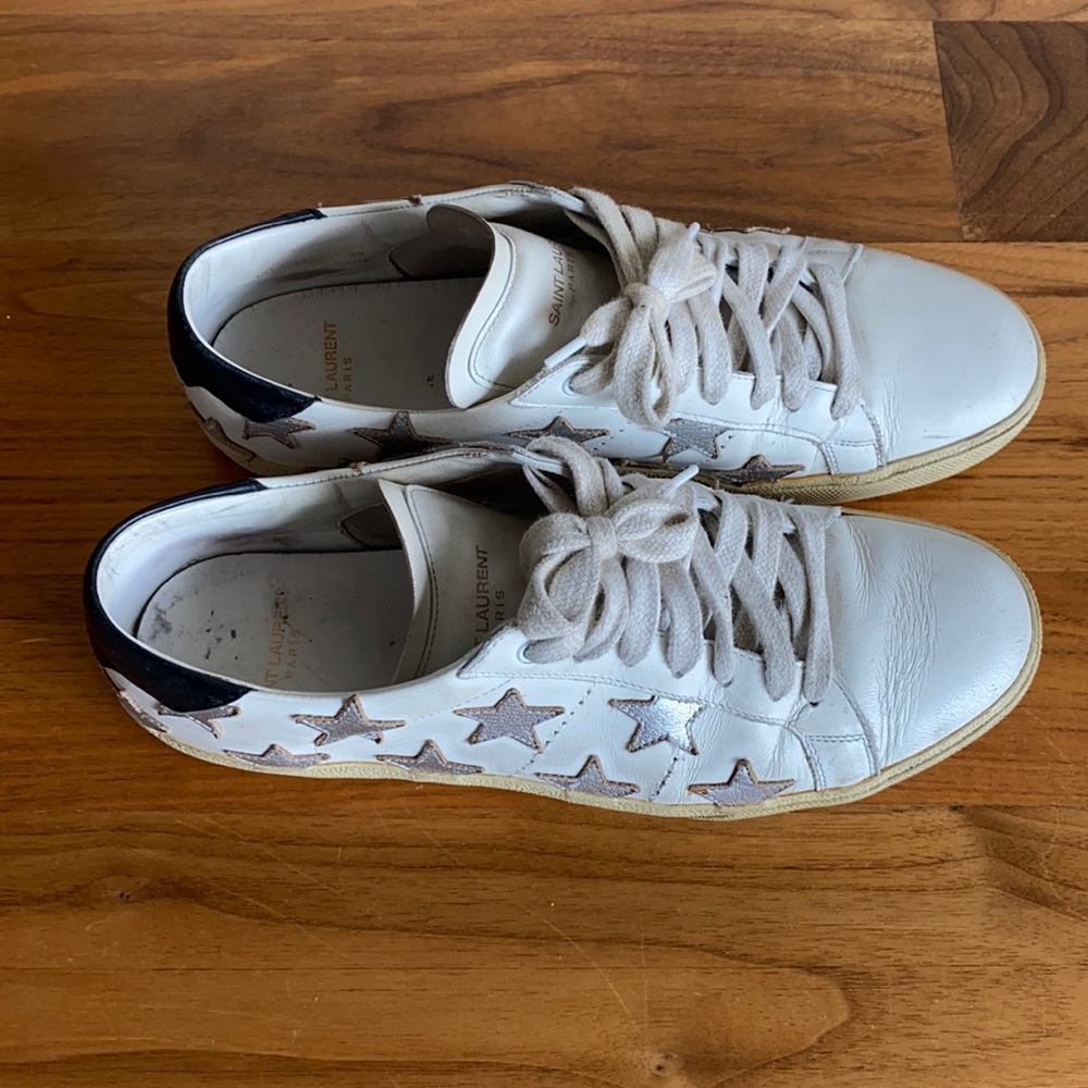 Saint Laurent silver star sneaker